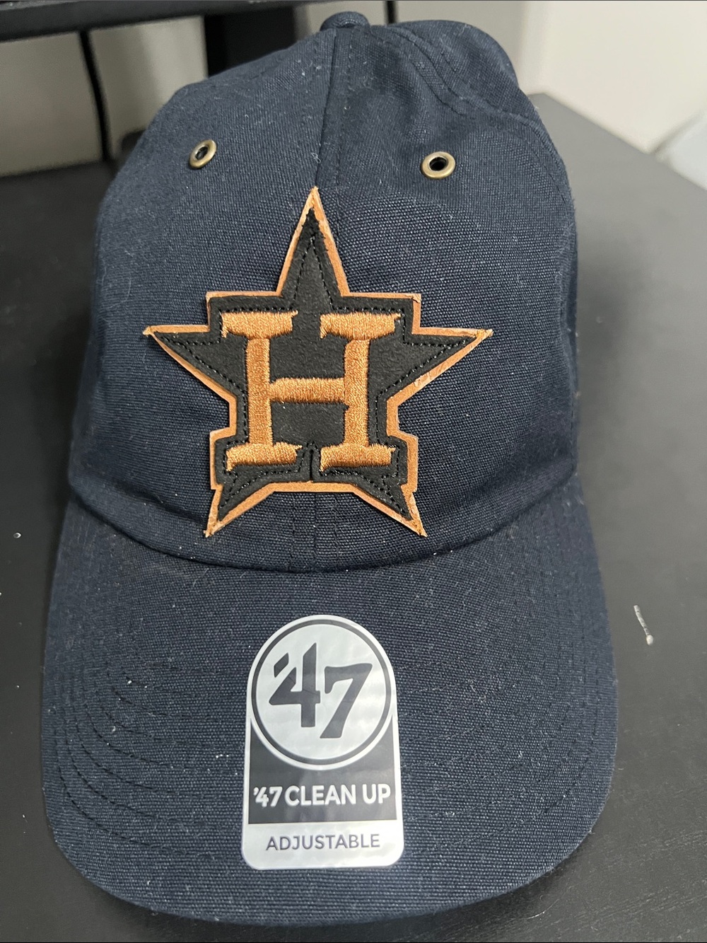 '47 Black Houston Astros Cap with Brown and Black Logo